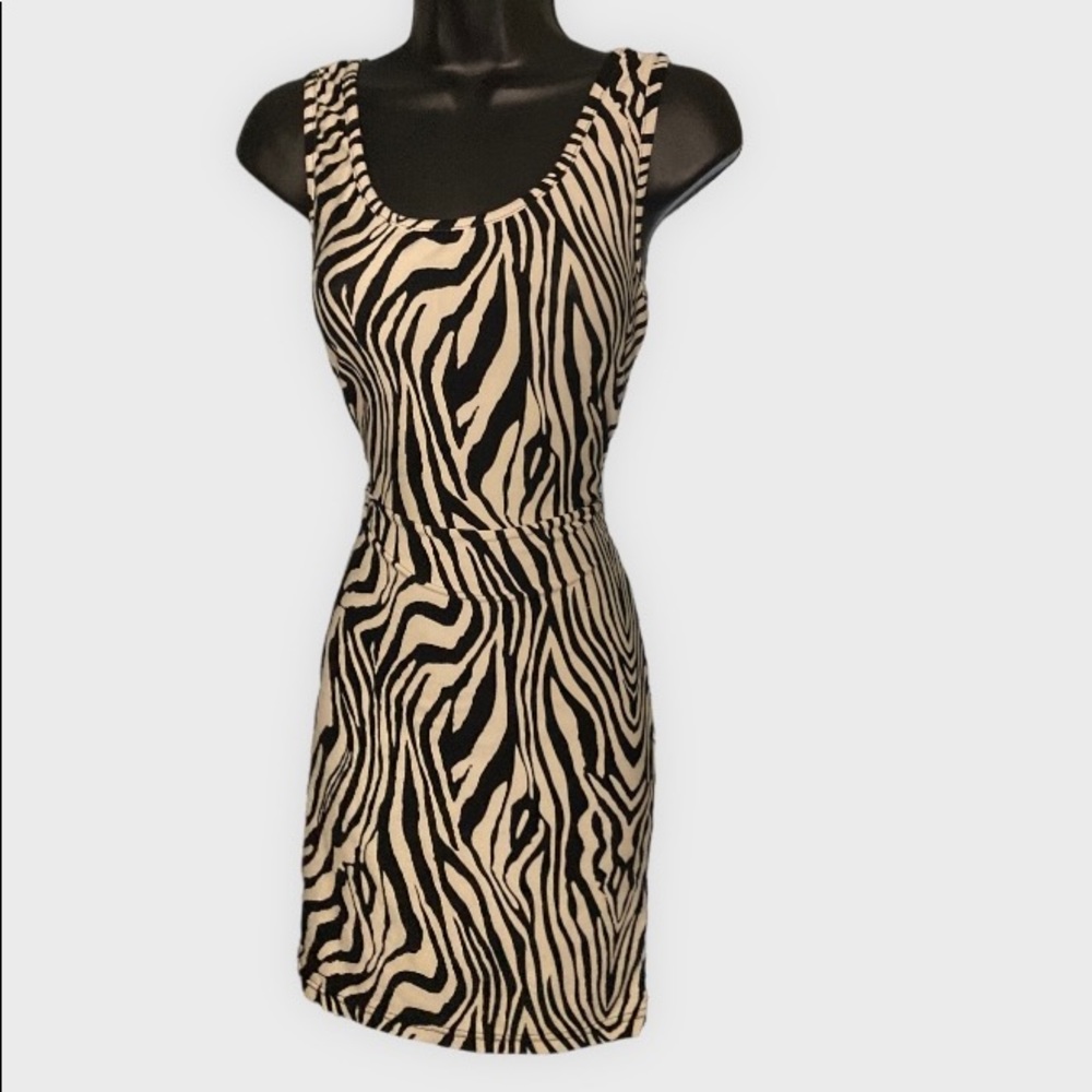 EUC Peachy Girl Animal Print Tank Dress - Size M